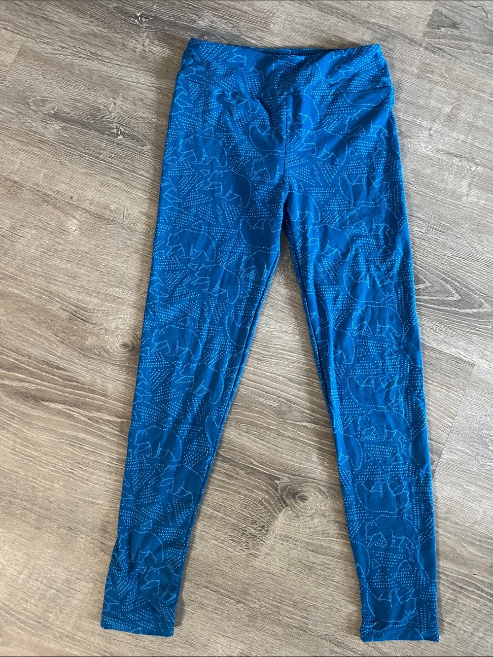 LuLaRoe Blue Bear Print Leggings